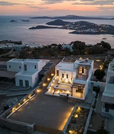 Saint L Heated Pool Sunset Villa- Three Bedrooms * Mykonos Town